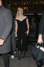 ELLE FANNING Arrives at Tonight Show to Discuss Bob Dylan Biopic in New York City 12/12/2024