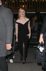 ELLE FANNING Arrives at Tonight Show to Discuss Bob Dylan Biopic in New York City 12/12/2024