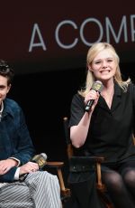 ELLE FANNING at A Complete Unknown BAFTA Screening in New York City 12/12/2024