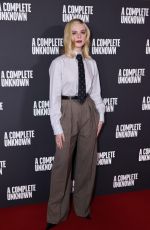 ELLE FANNING at A Complete Unknown Photocall in London 12/16/2024