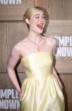 ELLE FANNING at A Complete Unknown Premiere in New York 12/13/2024