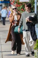 ELLE FANNING Out for Lunch with a Friend at Joan