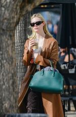 ELLE FANNING Out for Lunch with a Friend at Joan