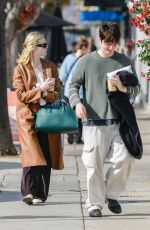 ELLE FANNING Out for Lunch with a Friend at Joan