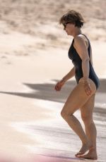 EMMA FORBES in Swimsuit on the Beach at Sandy Lane Hotel in Barbados 12/22/2024