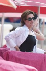 EMMA FORNBES in Swimsuit Enjoys a Christmas Break on the Beach at Sandy Lane Hotel in Barbados 12/23/2024