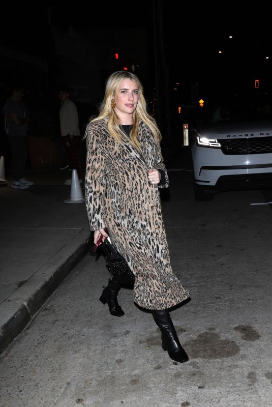 EMMA ROBERTS Leaves Italian Restaurant Giorgio Baldi in Santa Monica 12/18/2024