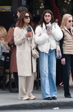 EVA LONGORIA Enjoys a Coffee while Shopping at Alo Store in Beverly Hills 12/27/2024