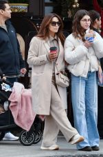 EVA LONGORIA Enjoys a Coffee while Shopping at Alo Store in Beverly Hills 12/27/2024
