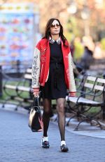 FAMKE JANSSEN Out and About in New York 12/17/2024