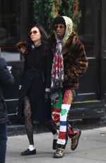 FAMKE JANSSEN Pcks on the PDA with a Mystery Man in New York 12/06/2024
