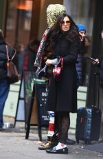 FAMKE JANSSEN Pcks on the PDA with a Mystery Man in New York 12/06/2024