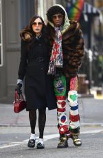FAMKE JANSSEN Pcks on the PDA with a Mystery Man in New York 12/06/2024