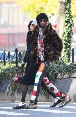 FAMKE JANSSEN Pcks on the PDA with a Mystery Man in New York 12/06/2024