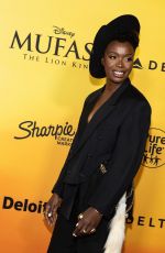 FOLAKE OLOWOFOYEKU at Mufasa: The Lion King Premiere at Dolby Theatre in Los Angeles 12/09/2024