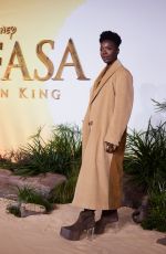 FOLAKE OLOWOFOYEKU at Mufasa: The Lion King UK Premiere at Cineworld Leicester Square in London 12/11/2024