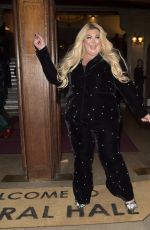 GEMMA COLLINS Arrives at Katy Perry Gig at Central Hall Westminster in London 12/11/2024