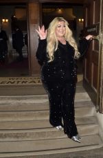GEMMA COLLINS Arrives at Katy Perry Gig at Central Hall Westminster in London 12/11/2024
