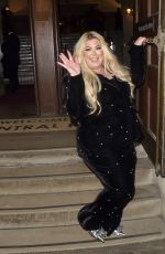 GEMMA COLLINS Arrives at Katy Perry Gig at Central Hall Westminster in London 12/11/2024