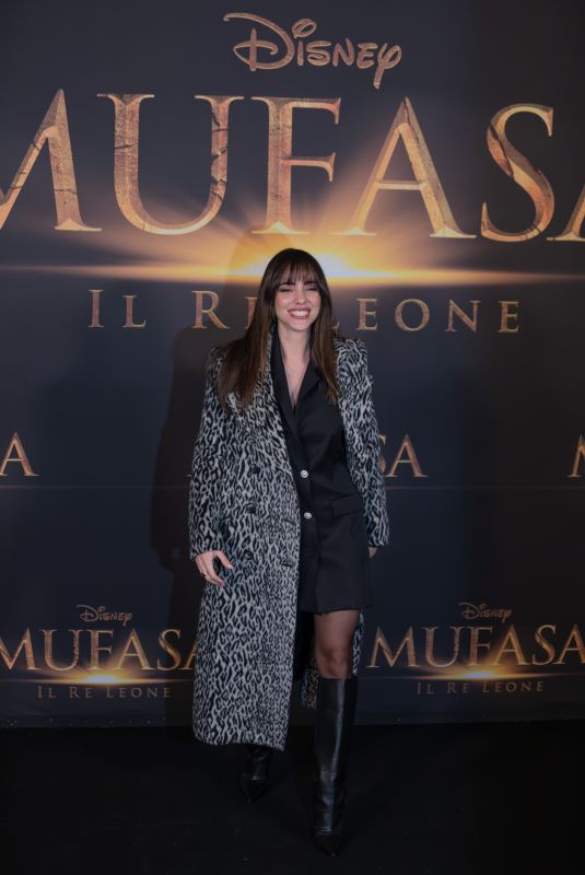 GIULIA PENNA at Mufasa: The Lion King Premiere in Milan 12/17/2024