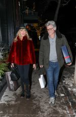 GOLDIE HAWN and Kurt Russell Out Shopping in Aspen 12/22/2024