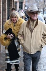 GOLDIE HAWN and Kurt Russell Out Shopping in Aspen 12/26/2024