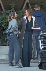 HALLE BERRY on the Set of Her New Movie Crime 101 11/17/2024