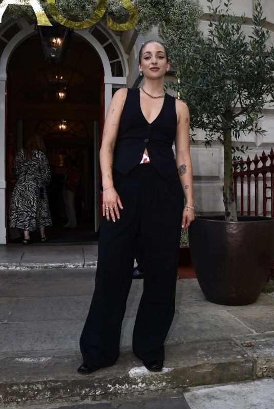 HARRIET ROSE Arrives at Dinner Party Launch of House of Kaos in London 08/28/2024