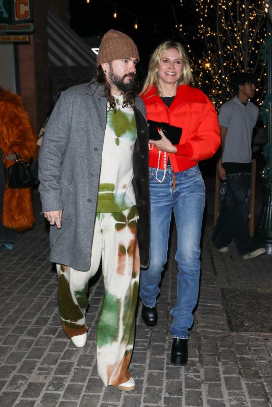 HEIDI KLUM and Tom Kaulitz on a Dinner Date in Aspen 12/20/2024