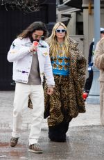 HEIDI KLUM and Tom Kaulitz Out and About in Aspen 12/30/2024