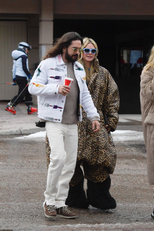 HEIDI KLUM and Tom Kaulitz Out and About in Aspen 12/30/2024