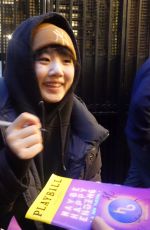 HELEN J SHEN Stops for Fans at Times Square in New York 12/28/2024