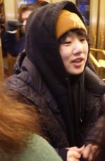 HELEN J SHEN Stops for Fans at Times Square in New York 12/28/2024