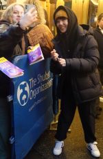 HELEN J SHEN Stops for Fans at Times Square in New York 12/28/2024