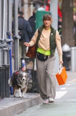 HELENA CHRISTENSEN Out Shopping with Her Dog 12/19/2024
