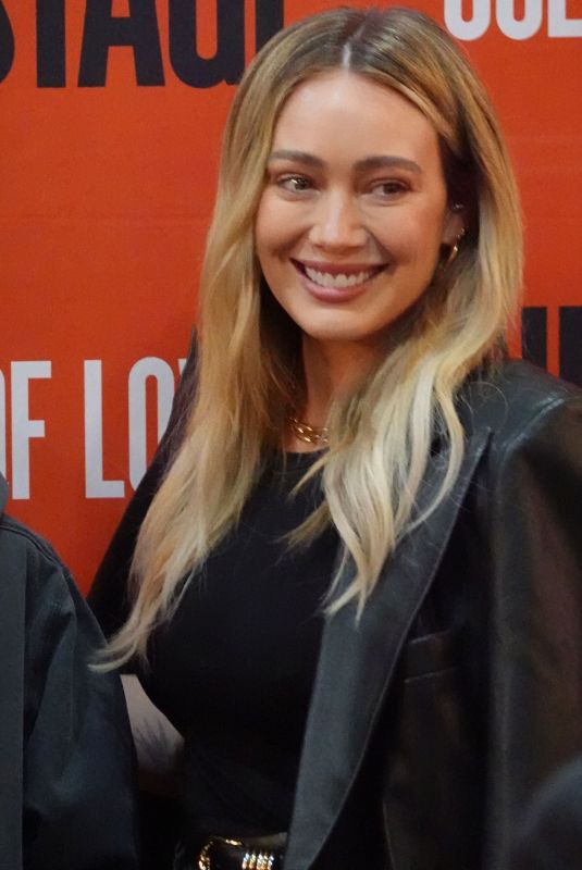 HILARY DUFF Arrives at Hayes Theatre in New York 12/12/2024