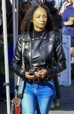 INDIA KING Out Shopping at Studio City Farmers Market 12/01/2024