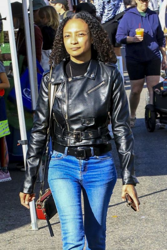INDIA KING Out Shopping at Studio City Farmers Market 12/01/2024