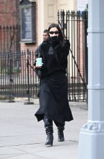 IRINA SHAYK Out on a Morning Walk in New York City 12/09/2024