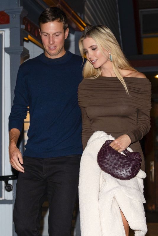 IVANKA TRUMP and Jared Kushner Leaves Matsuhisa in Aspen 12/31/2024