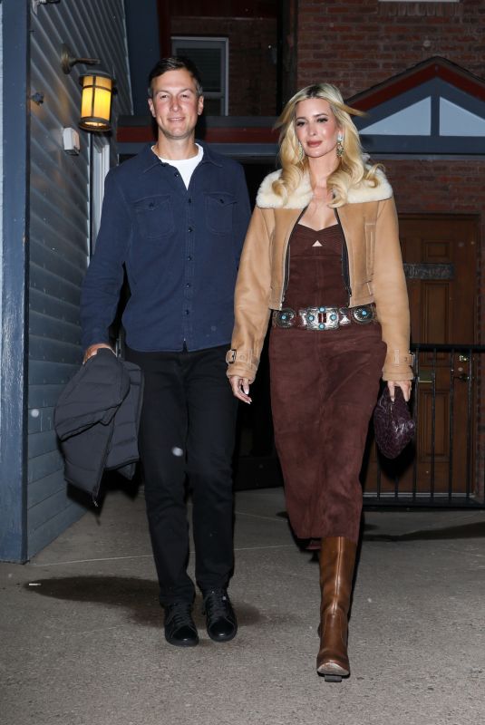 IVANKA TRUMP and Jared Kushner Out for Dinner with Jeff Bezos at Matsuhisa in Aspen 12/28/2024