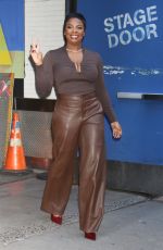 JANELLE JAMES Arrives at Good Morning America in New York 12/02/2024