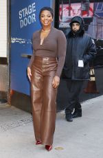 JANELLE JAMES Arrives at Good Morning America in New York 12/02/2024