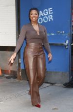 JANELLE JAMES Arrives at Good Morning America in New York 12/02/2024