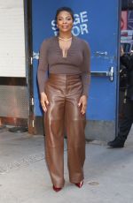 JANELLE JAMES Arrives at Good Morning America in New York 12/02/2024
