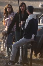 JENNIFER GARNER and ANGOURIE RICE on a Film Set in Malibu 12/03/2024