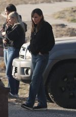JENNIFER GARNER and ANGOURIE RICE on a Film Set in Malibu 12/03/2024