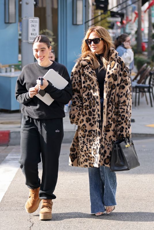 JENNIFER LOPEZ Out form Coffee with Her Assistant in Beverly Hills 12/03/2024