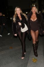 JESS and EVE GALE Arrives at Vas J Morgan British Fashion Awards Afterparty with ASOS in London 12/02/2024