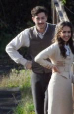 JESSICA ALBA and Michele Morrone on the Set of Maserati: the Brothers Out in Rome 12/19/2024